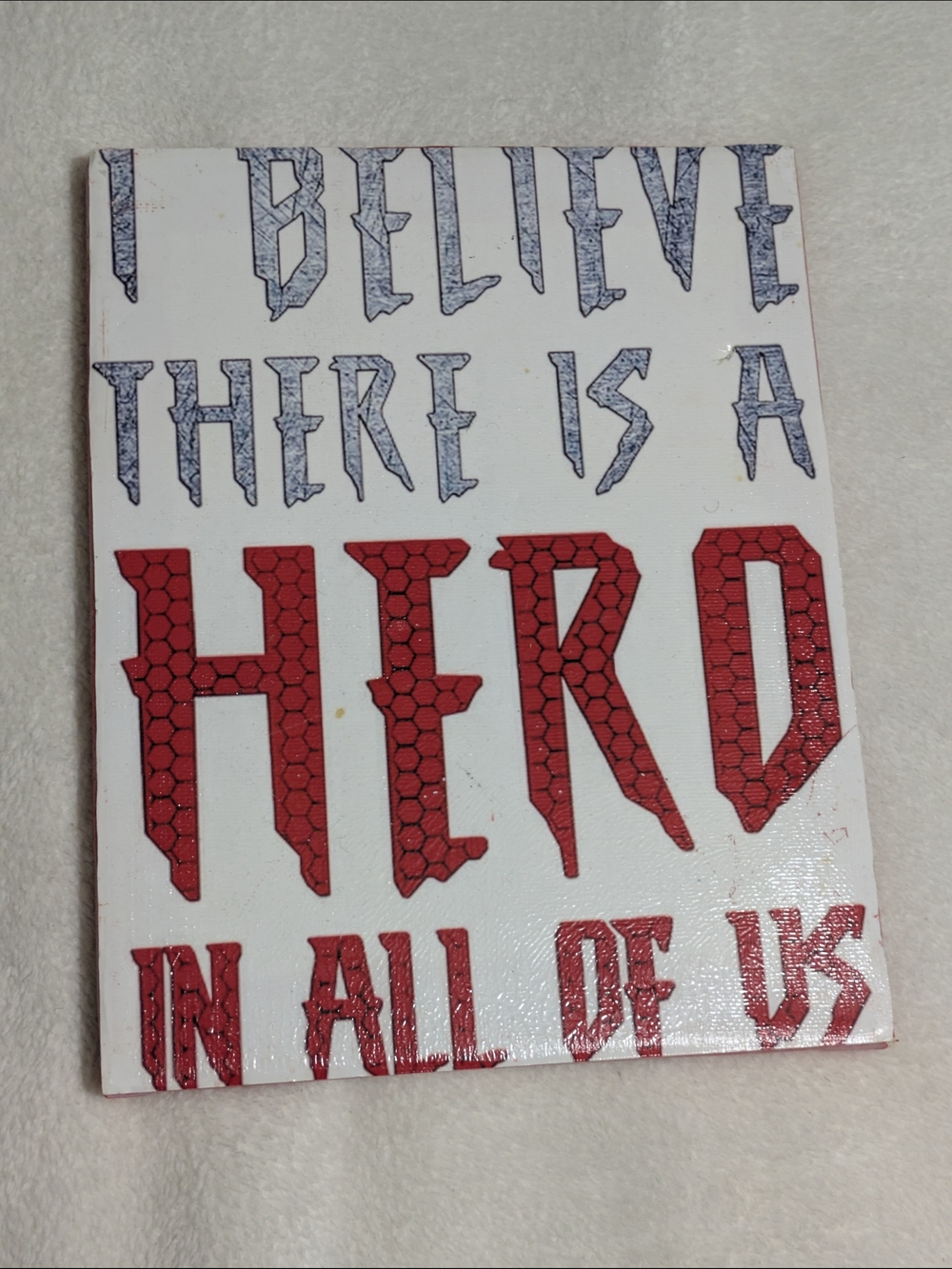 Handmade Spider-Man Aunt May Quote 8" x 10" Wrapped Canvas Wall Art Decor